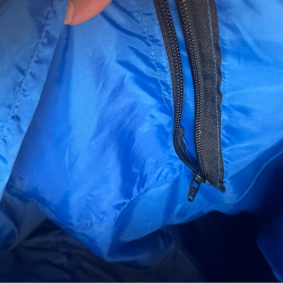 Vintage Red Head Bone Dry Hunting Jacket Heavy Canvas Hooded Size L Blue - Picture 7 of 12